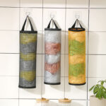 2 Pcs Grocery Bag Holder Wall Mount – Plastic Bag Holder Kitchen Organizer - Image 7