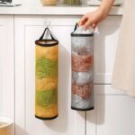 2 Pcs Grocery Bag Holder Wall Mount – Plastic Bag Holder Kitchen Organizer - Image 11